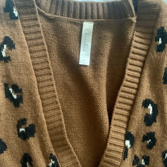 CHEETAH CARDIGAN - Picture 3 of 3